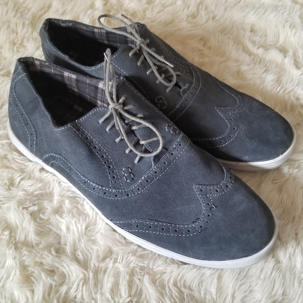 Bed Stu gray suede casual oxford shoes 15